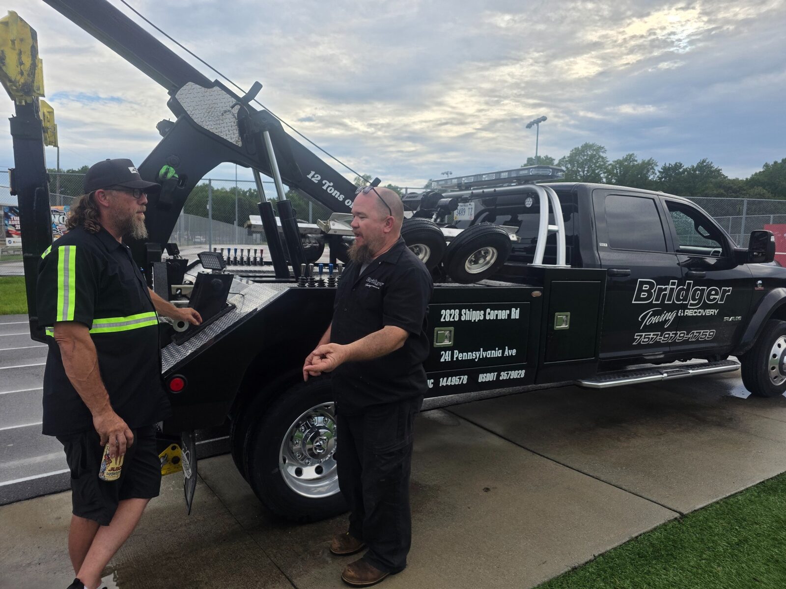 Bridger Towing & Recovery team preparing for the community