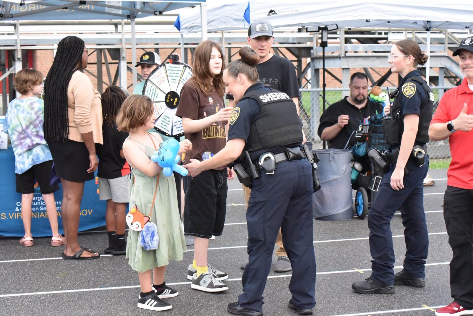 Families connect with public safety partners