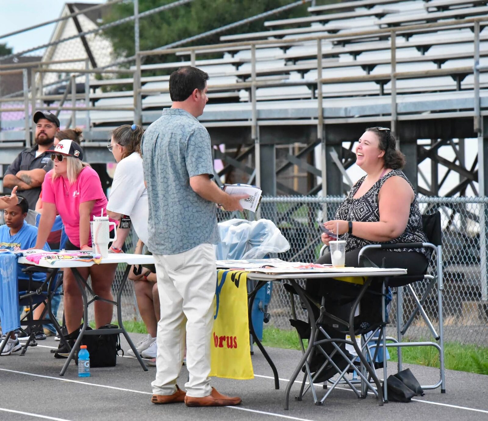Neighbors connect with community vendors